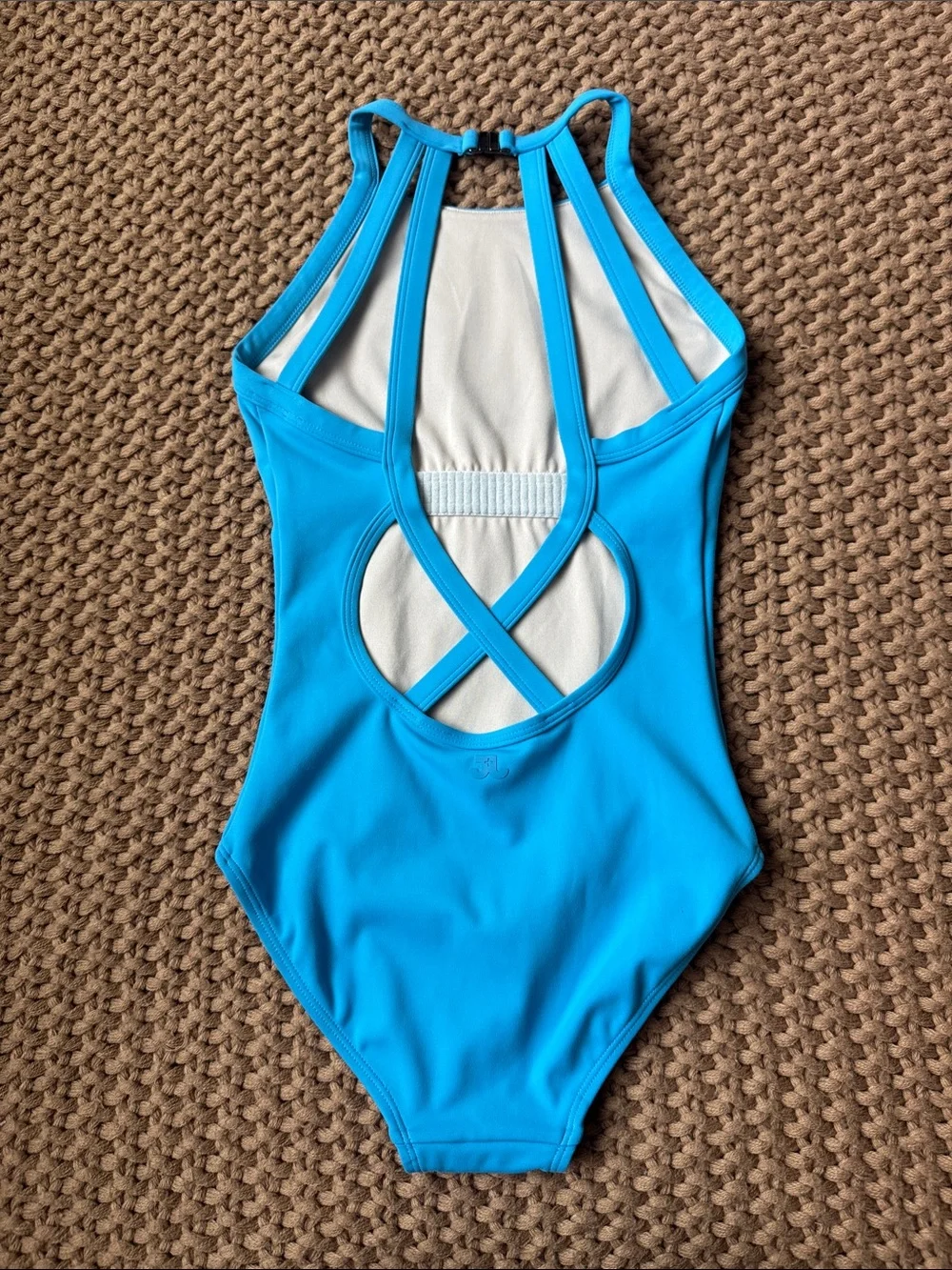 Jo + Jax Girls High Neck Leotard in Blue Size Youth Extra Large YXL 13